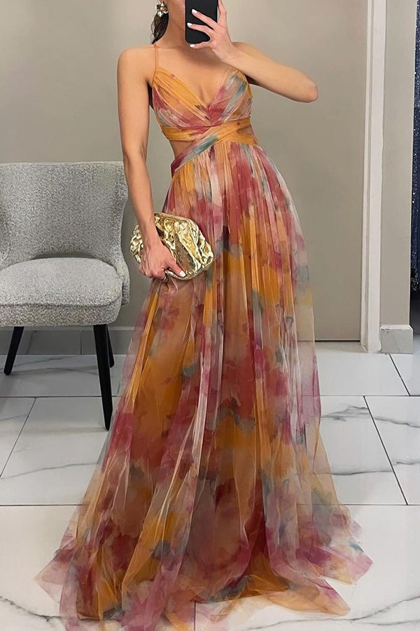Adeline™ Elegant Spaghetti Strap Dress