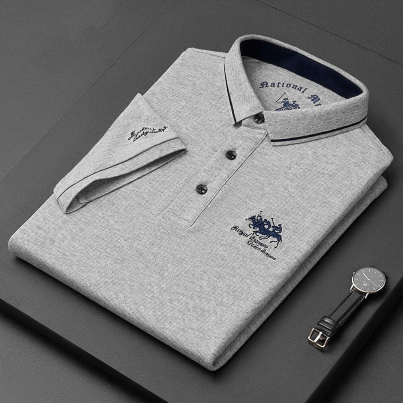 Elian™ Embroidered Casual Polo Shirt