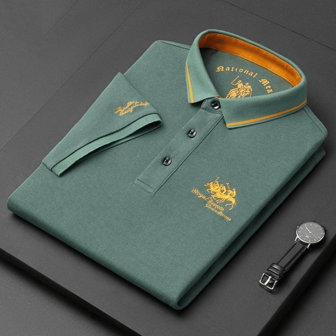 Elian™ Embroidered Casual Polo Shirt