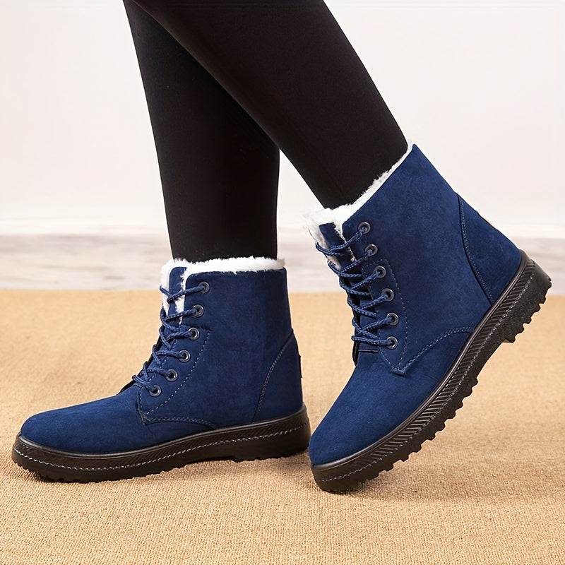 Dahlia™ Faux Fur Lace-Up Boots