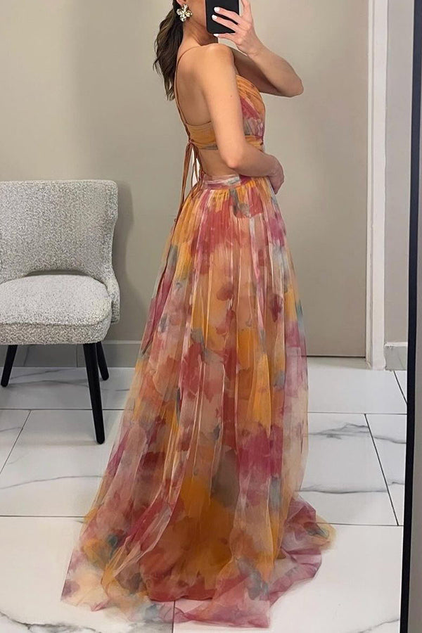 Adeline™ Elegant Spaghetti Strap Dress
