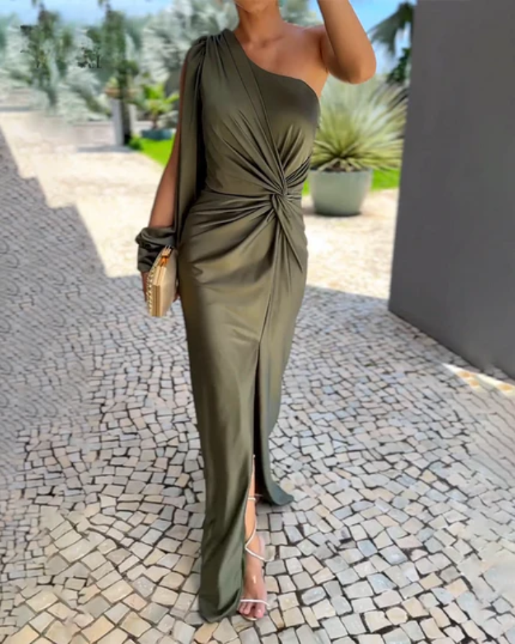 Devina™ Long Party Split Dress