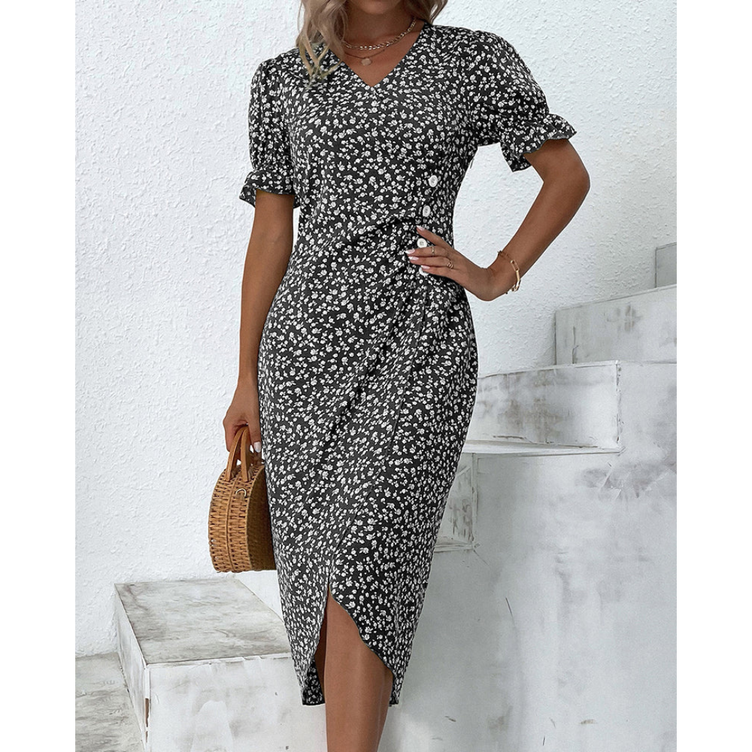 Iliana™ Elegant Ladies Midi Split Dress