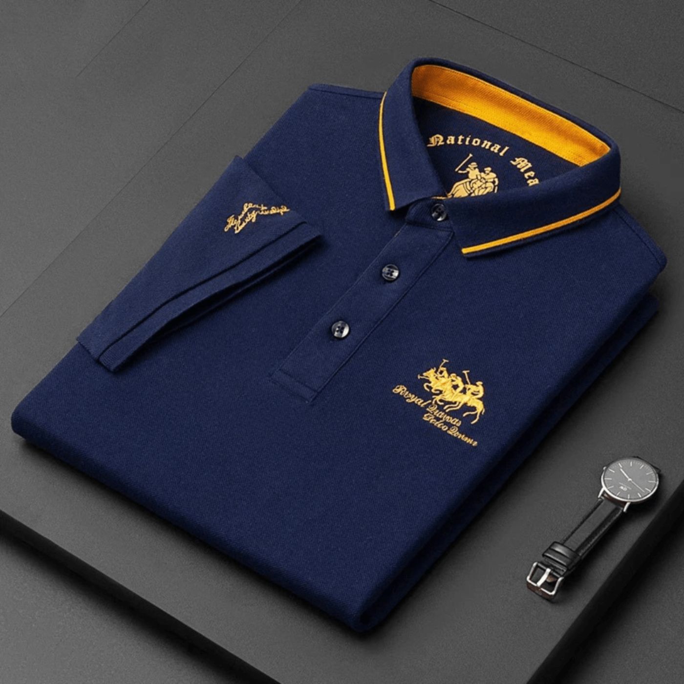 Elian™ Embroidered Casual Polo Shirt