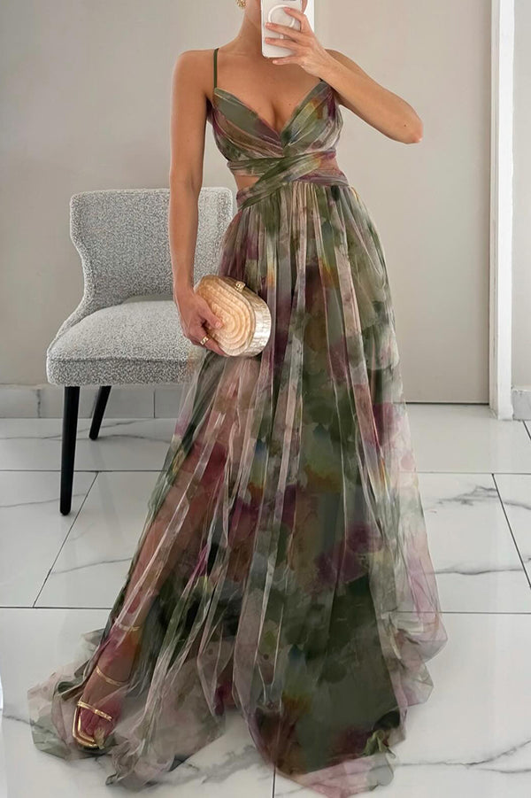 Adeline™ Elegant Spaghetti Strap Dress