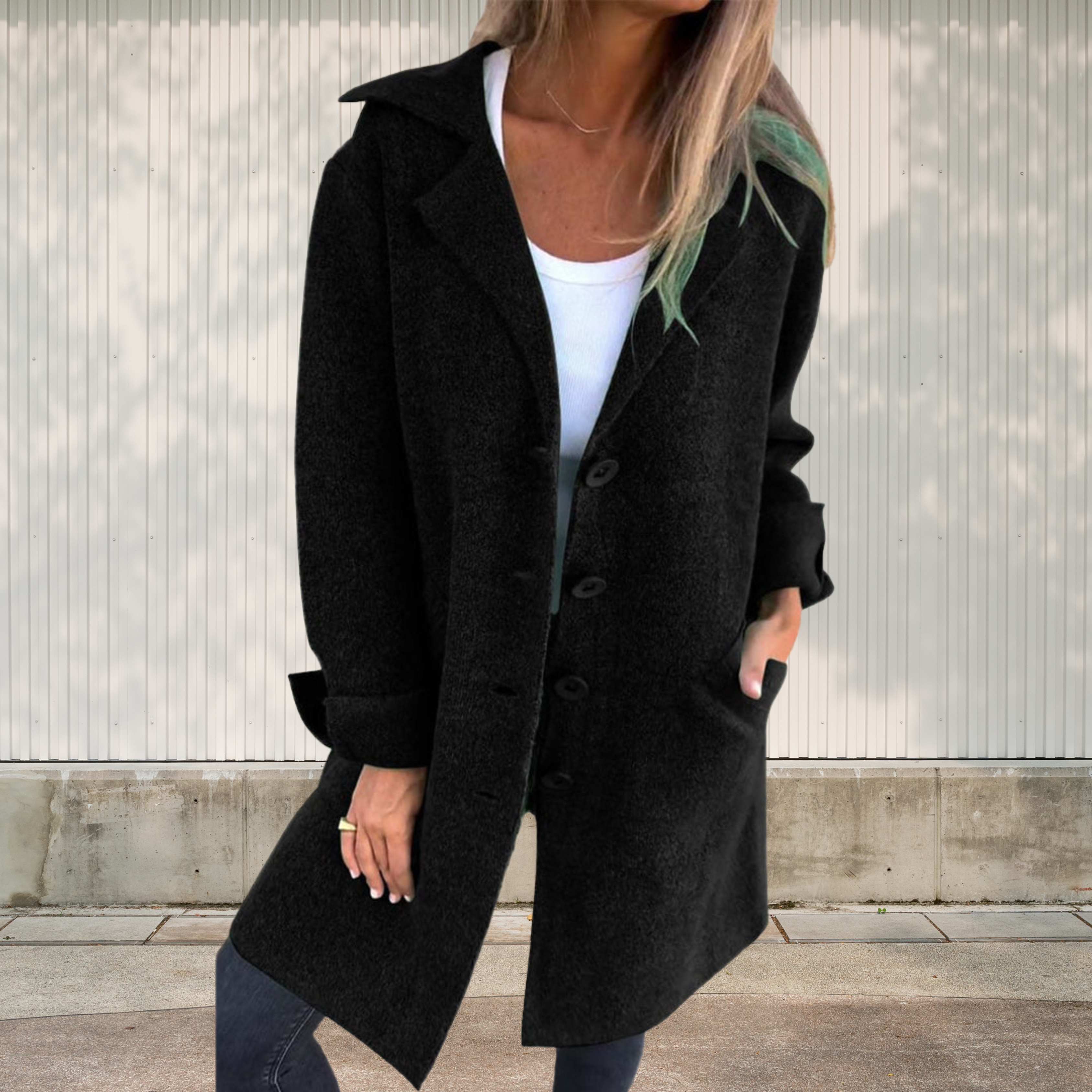 Cleo™ Classic Button-Up Coat