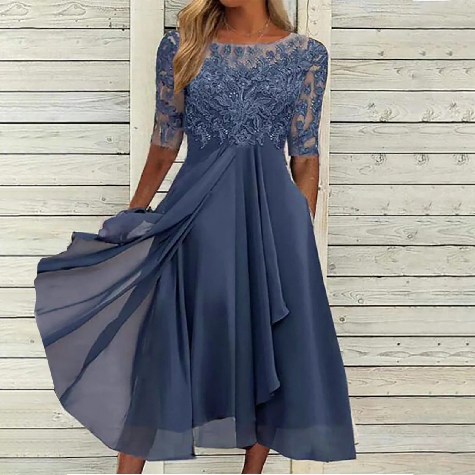 Zaria™ Lace Embroidered Dress