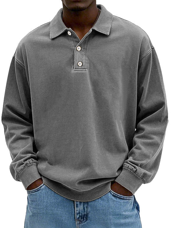 Quinlan™ Men Long Sleeve Polo Shirt