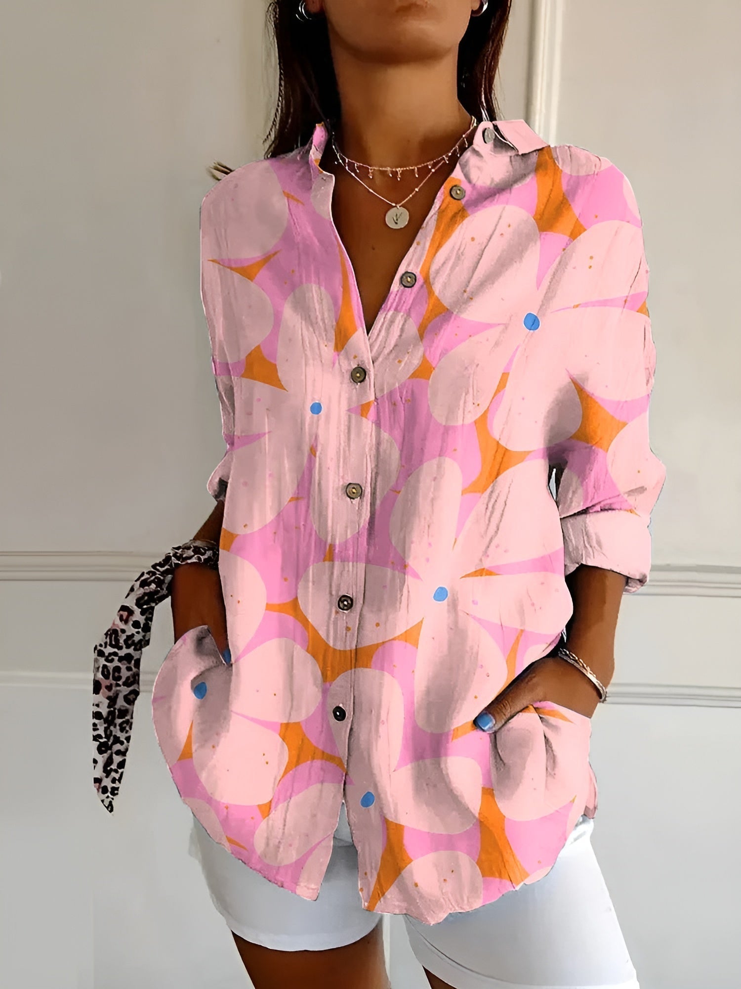 Danica™ Elegant Floral Shirt