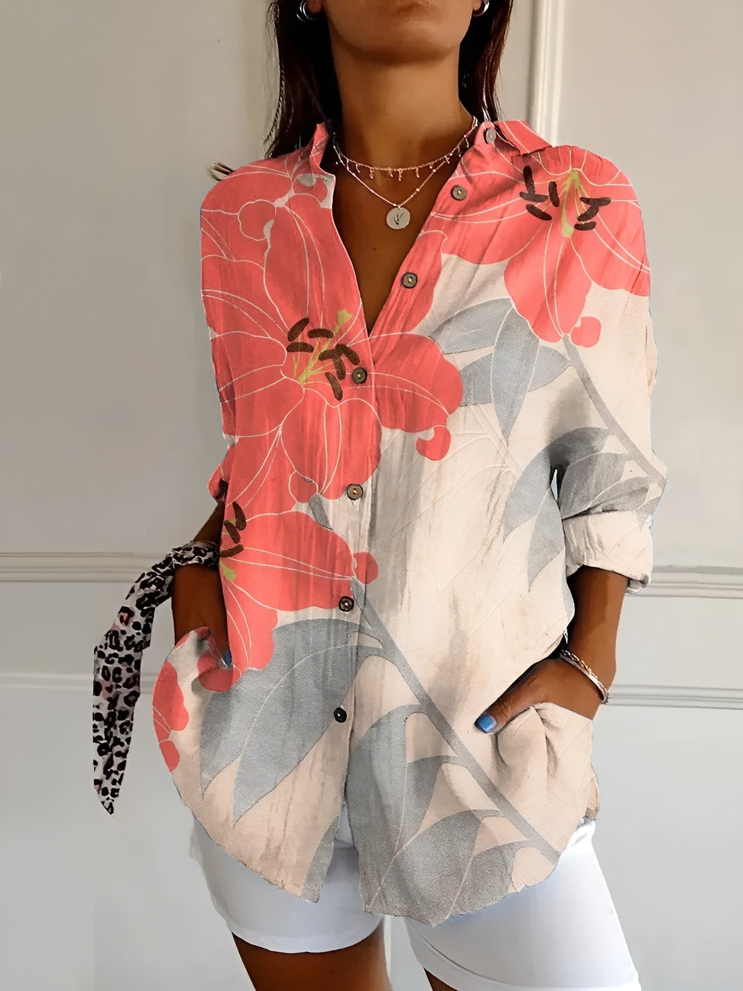 Danica™ Elegant Floral Shirt